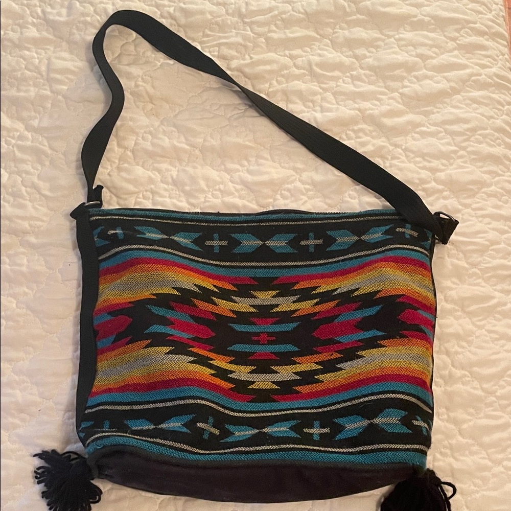 Colorful Patterned Shoulder Bag